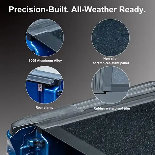 Low Profile Hard Quad-Fold Tonneau Cover for Chewy Silverado