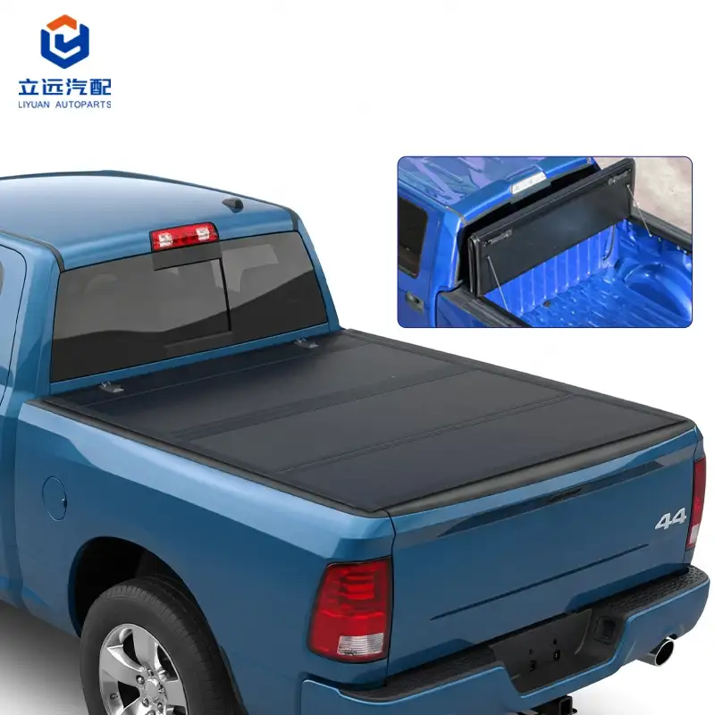 Dodge Ram üçün aşağı profilli sərt dörd qatlı Toneau örtüyü